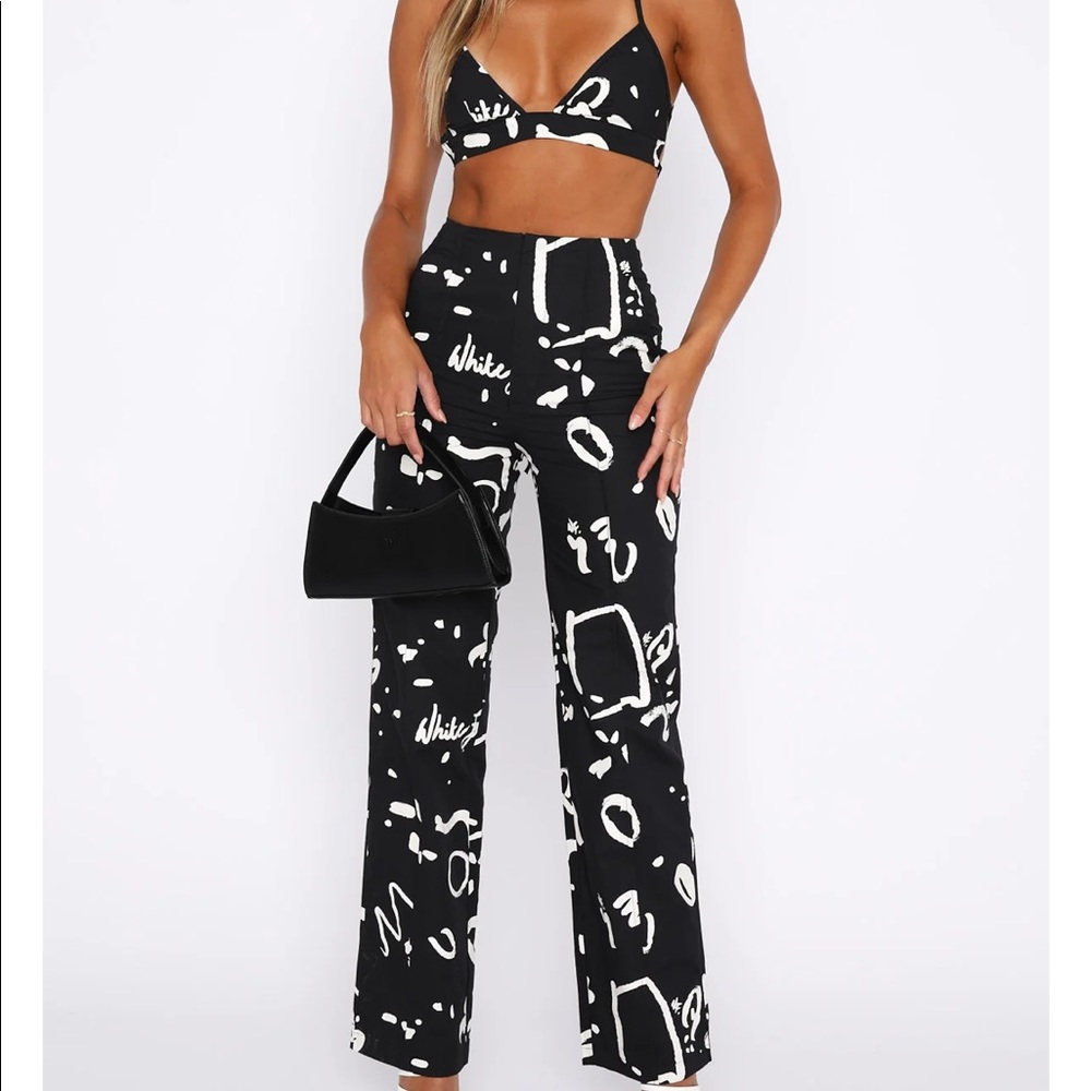 Two piece pants set from White Fox Boutique.
